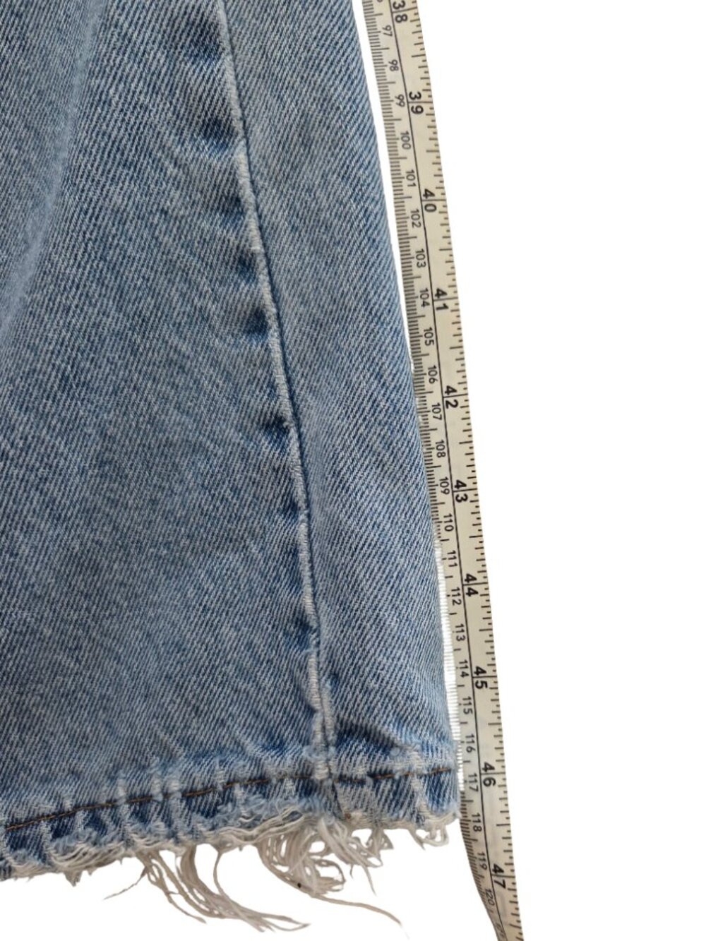 Timberland Jeans Mens 35x34 Distressed Baggy Straight Grunge Workwear Denim - Picture 7 of 16